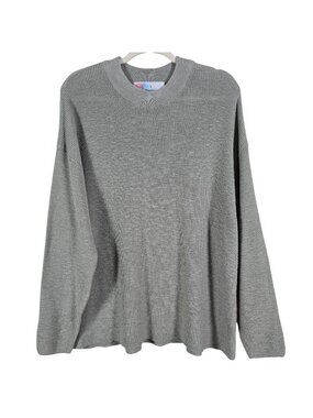 Free People Beach Womens Sage Green Boho Malibu Solid Surf Crewneck Sweater XS